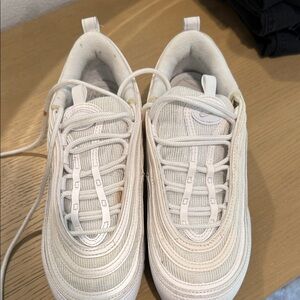 NIKE White Athletic Sneakers